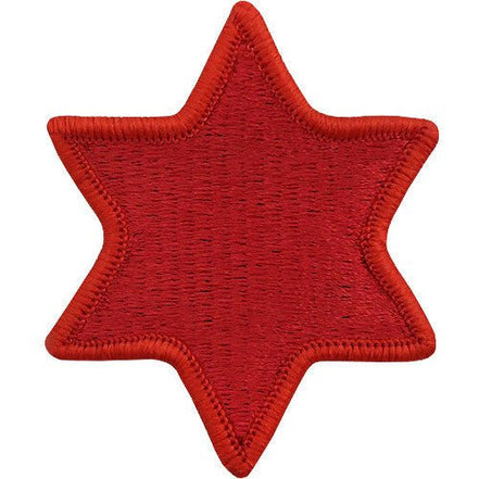 Army Patch: Sixth Infantry Division - color - Hooyah Woodworks LLC