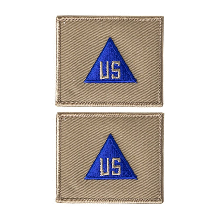Army Patch: US Army Civilian In Field (Khaki/Blue) - color - Hooyah Woodworks LLC