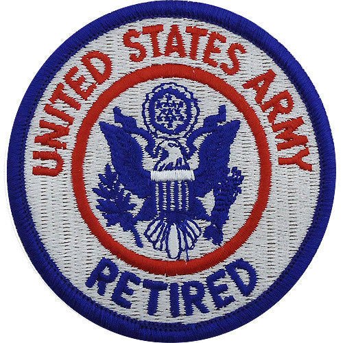 Army Patch: U.S. Army Retiree - color - Hooyah Woodworks LLC