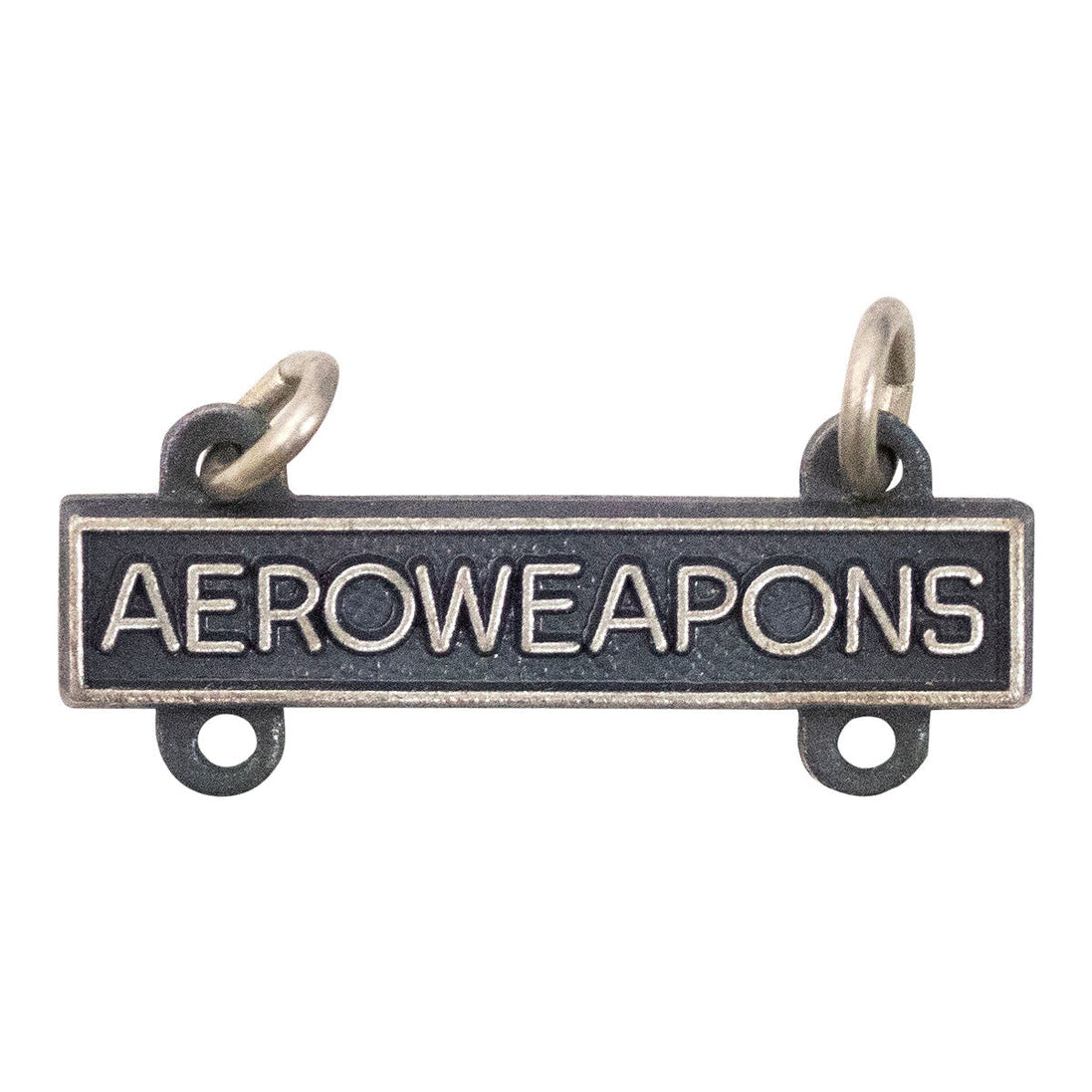 Army Qualification Bar: Aero Weapons - silver oxidized finish - Hooyah Woodworks LLC