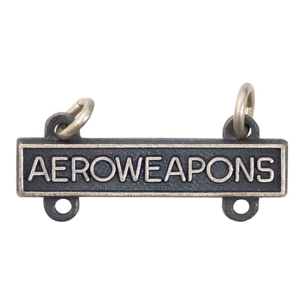 Army Qualification Bar: Aero Weapons - silver oxidized finish - Hooyah Woodworks LLC