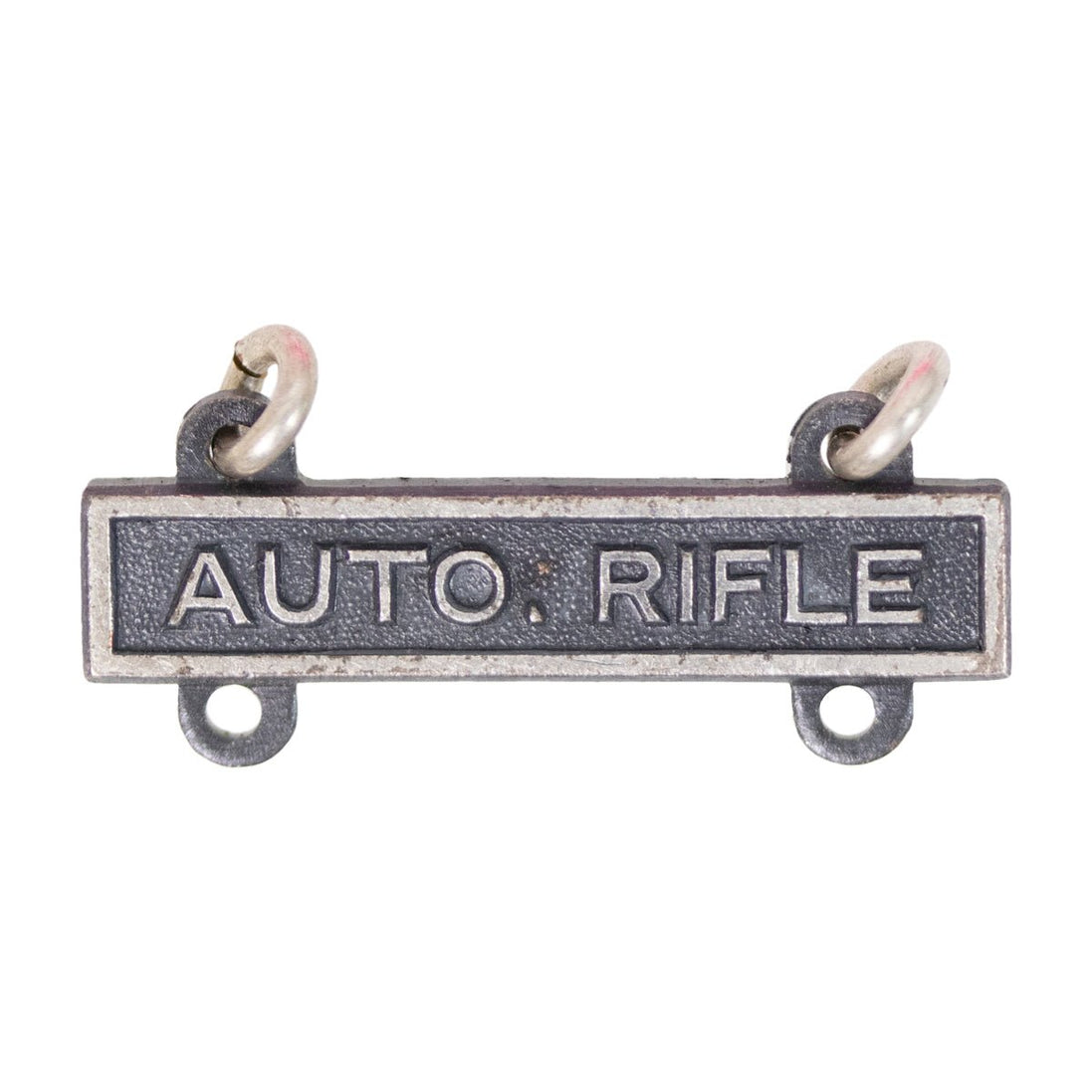 Army Qualification Bar: Auto Rifle - silver oxidized finish - Hooyah Woodworks LLC