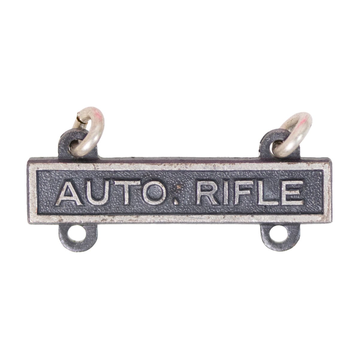 Army Qualification Bar: Auto Rifle - silver oxidized finish - Hooyah Woodworks LLC