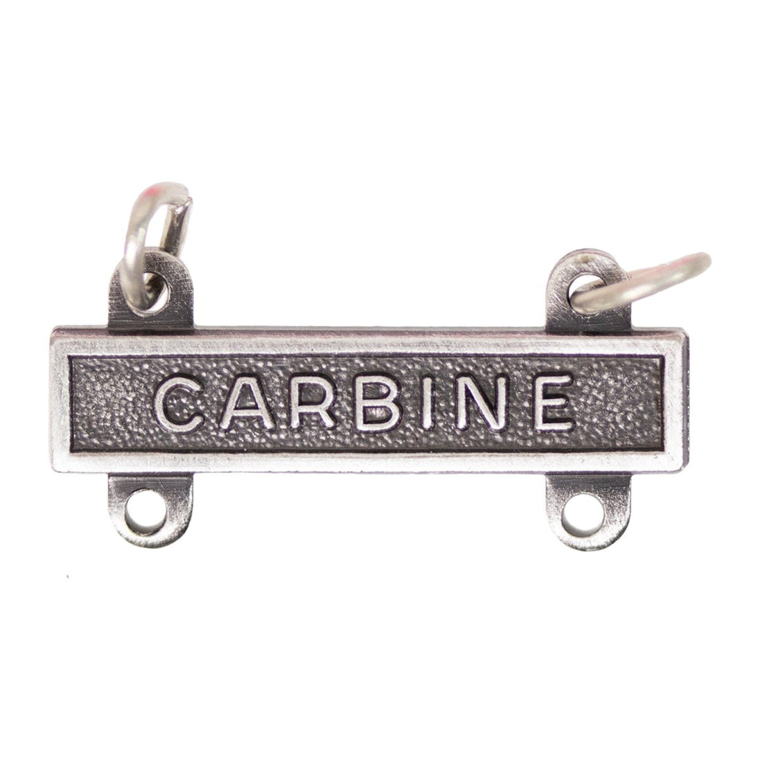 Army Qualification Bar: Carbine - silver oxidized finish - Hooyah Woodworks LLC