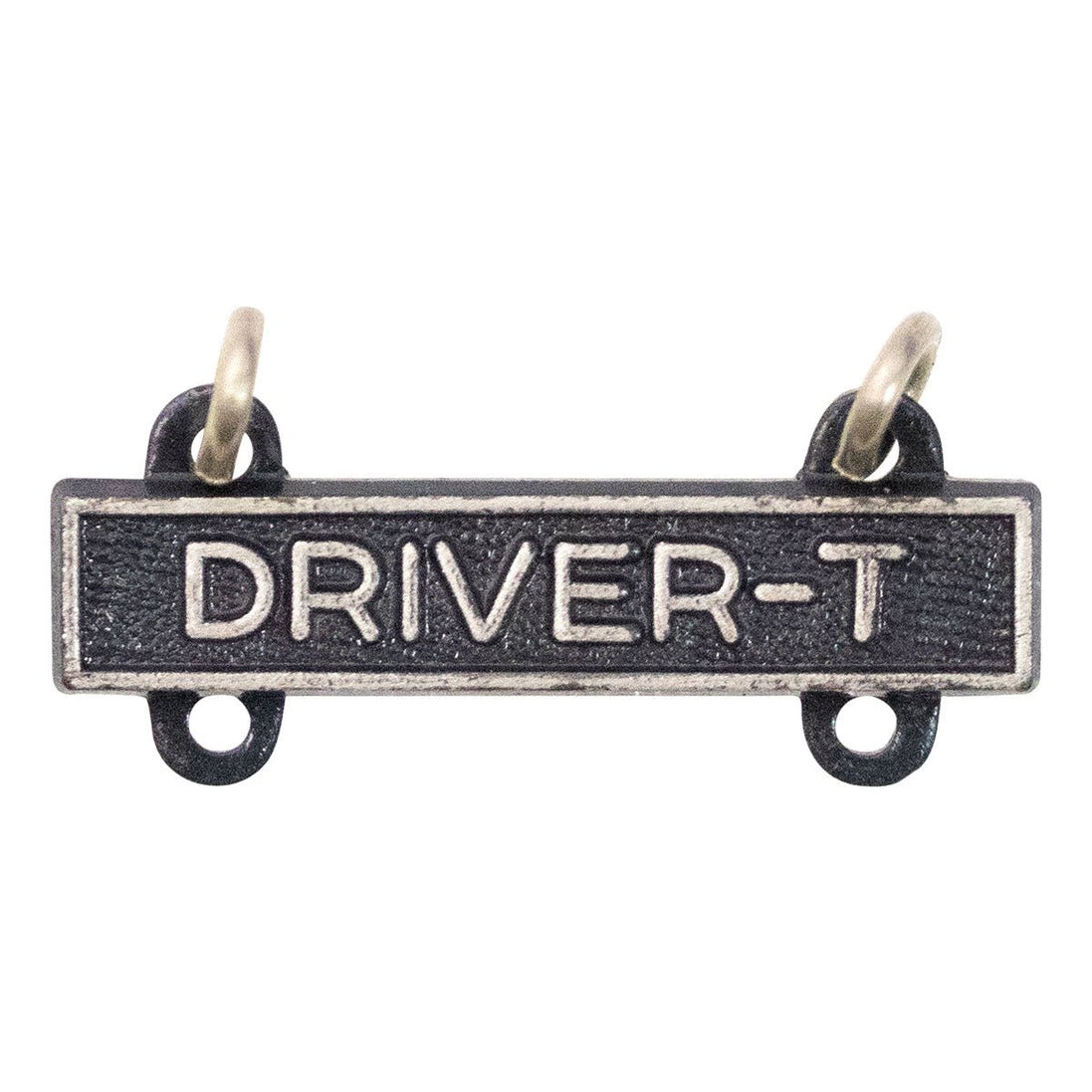 Army Qualification Bar: Driver T - silver oxidized finish - Hooyah Woodworks LLC