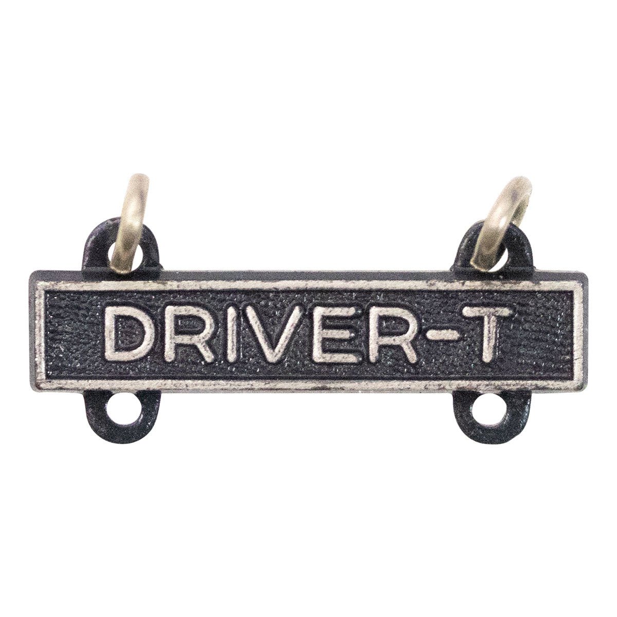 Army Qualification Bar: Driver T - silver oxidized finish - Hooyah Woodworks LLC