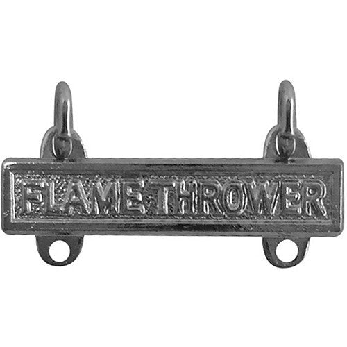 Army Qualification Bar: Flame Thrower - mirror finish - Hooyah Woodworks LLC