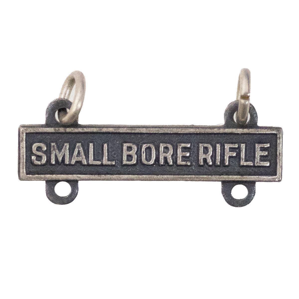 Army Qualification Bar: Small Bore Rifle - silver oxidized finish - Hooyah Woodworks LLC