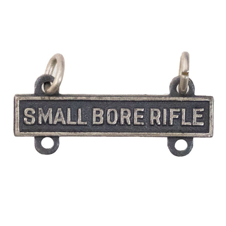 Army Qualification Bar: Small Bore Rifle - silver oxidized finish - Hooyah Woodworks LLC