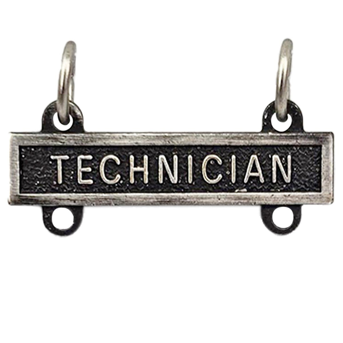 Army Qualification Bar: Technician - silver oxidized finish - Hooyah Woodworks LLC
