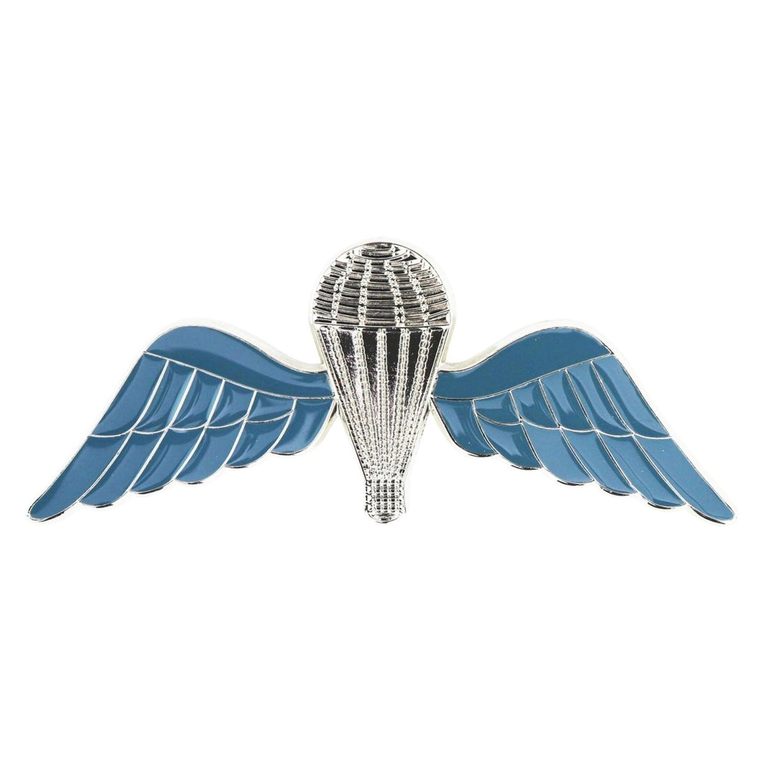 Badge: British Jump Wings - Silver/Blue Regulation size - Hooyah Woodworks LLC