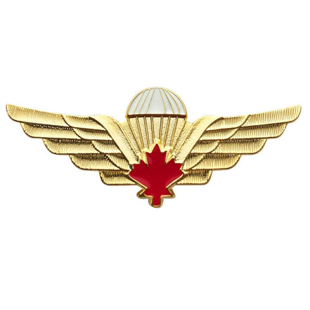 Badge: Canadian Jump Wings - Gold Regulation size - Hooyah Woodworks LLC