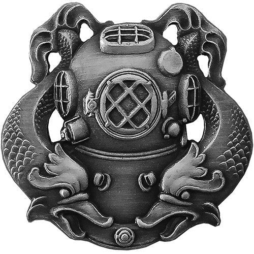 Badge: Diver First Class - regulation, oxidized - Hooyah Woodworks LLC
