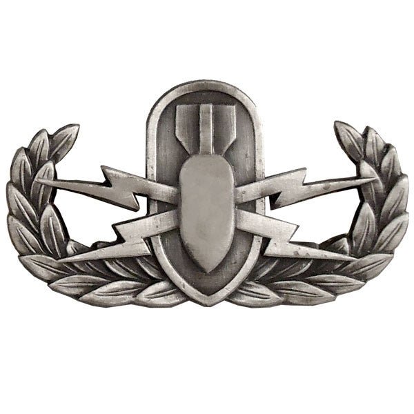 Badge: Explosive Ordnance Disposal - regulation, oxidized - Hooyah Woodworks LLC