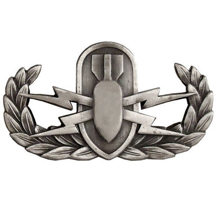 Badge: Explosive Ordnance Disposal - regulation, oxidized - Hooyah Woodworks LLC
