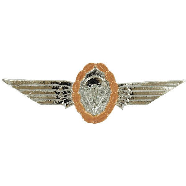 Badge: German Jump Wings Silver with Bronze Wreath Regulation size - Hooyah Woodworks LLC