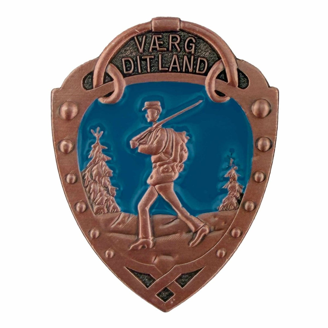 Badge: Norwegian Foot March - Bronze 1-1/2" - Hooyah Woodworks LLC