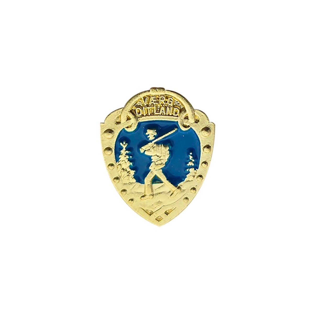 Badge: Norwegian Foot March - Gold - Hooyah Woodworks LLC