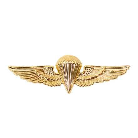 Badge: Parachutist - regulation, gold finish - Hooyah Woodworks LLC