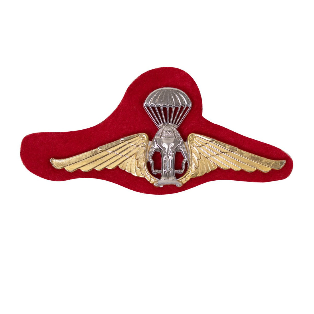 Badge: Thailand Jump Wings - with red felt backing Regulation size - Hooyah Woodworks LLC