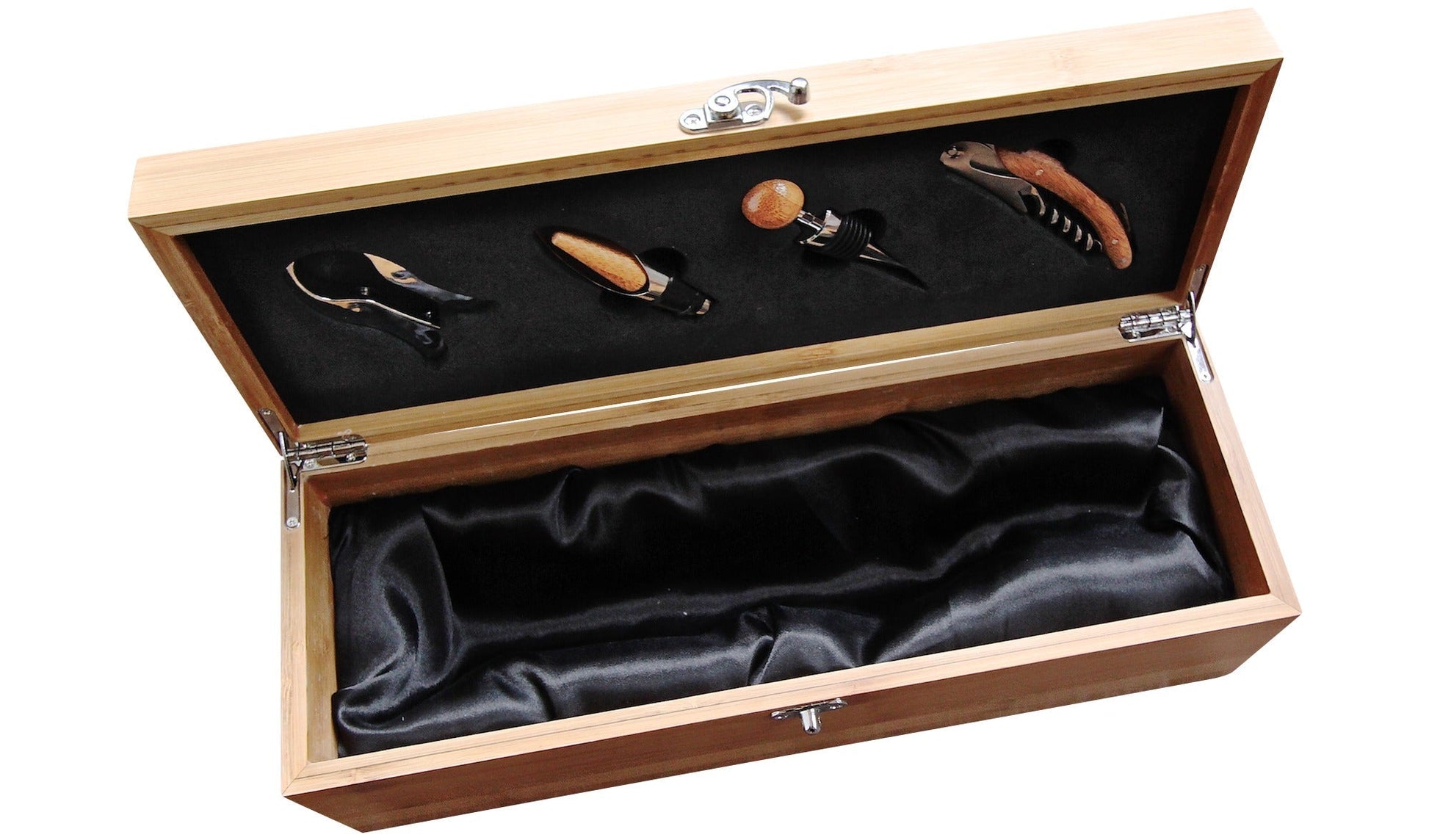 Bamboo Wine Gift Box Set & Accessories - Hooyah Woodworks LLC