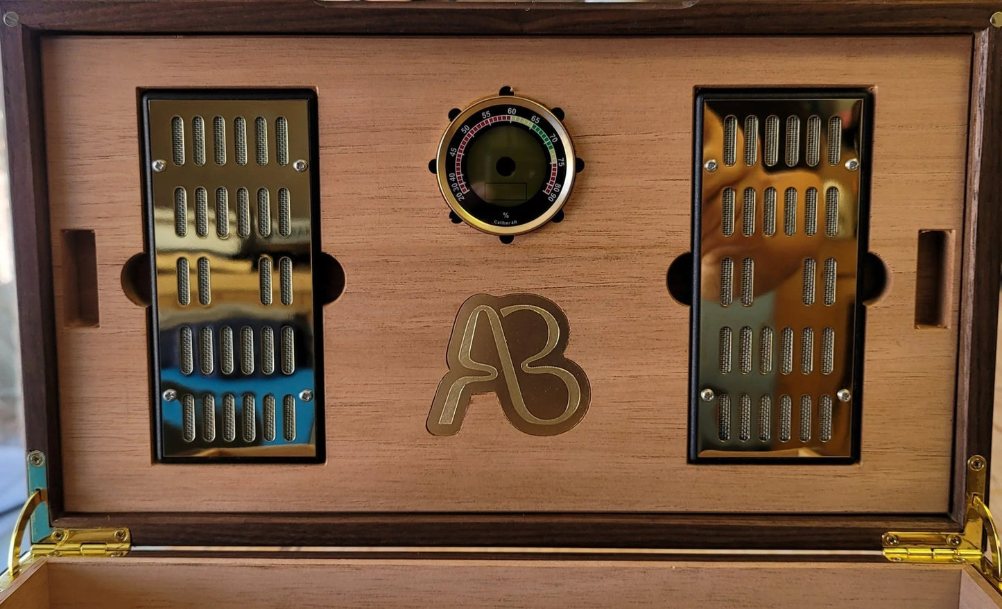 Cigar Humidor - Black Walnut with Spanish Cedar Lining - Hooyah Woodworks LLC