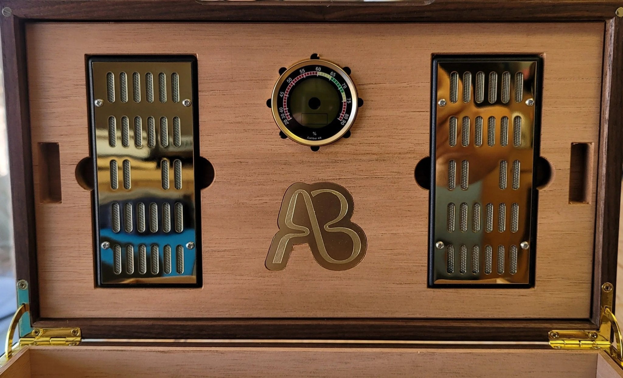 Cigar Humidor - Black Walnut with Spanish Cedar Lining - Hooyah Woodworks LLC