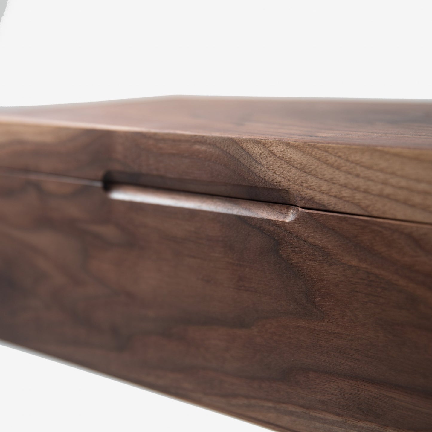 Cigar Humidor - Black Walnut with Spanish Cedar Lining - Hooyah Woodworks LLC