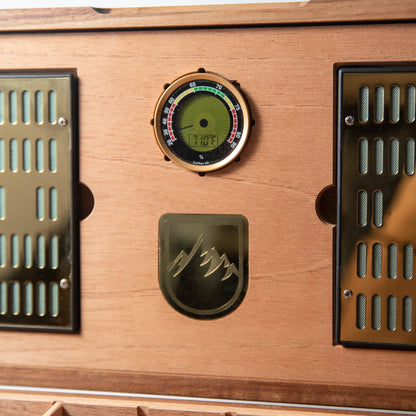 Cigar Humidor - Black Walnut with Spanish Cedar Lining - Hooyah Woodworks LLC