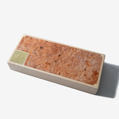 Cigar Travel Case - Redwood Burl Inlay - Personalized Brass Engraving - Spanish Cedar Lining - Hooyah Woodworks LLC