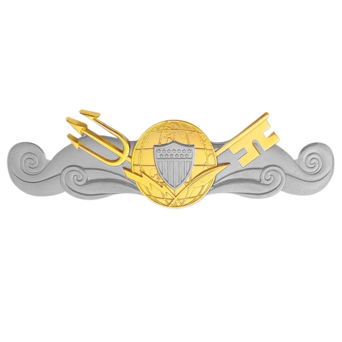 Coast Guard Badge: Intelligence - regulation size - Hooyah Woodworks LLC
