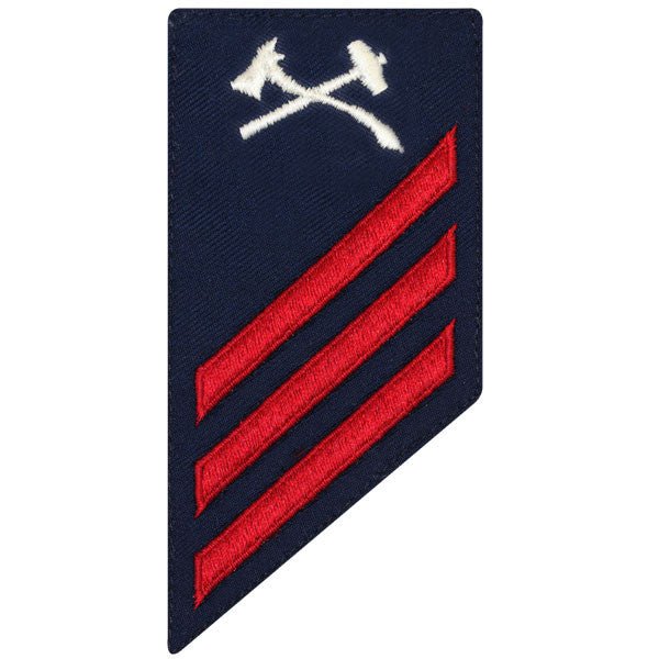 Coast Guard E3 Rating Badge: DAMAGE CONTROL - BLUE - Hooyah Woodworks LLC