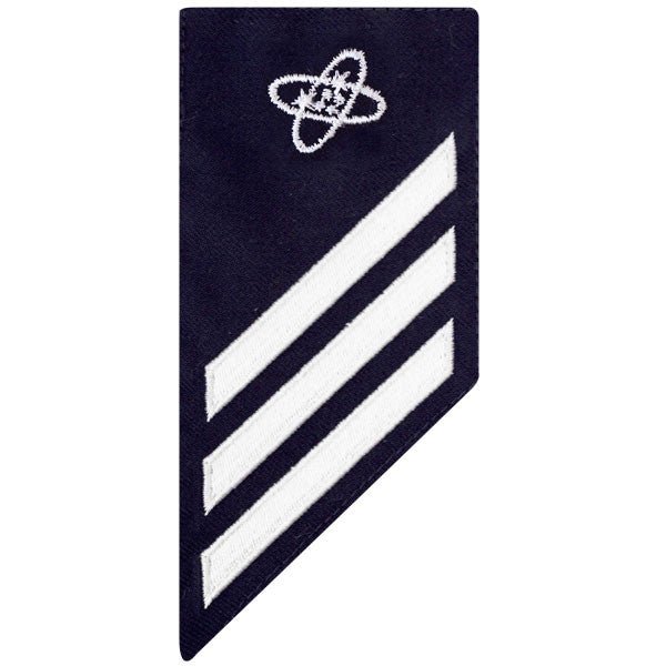 Coast Guard E3 Rating Badge: ELECTRONICS TECHNICIAN - BLUE - Hooyah Woodworks LLC