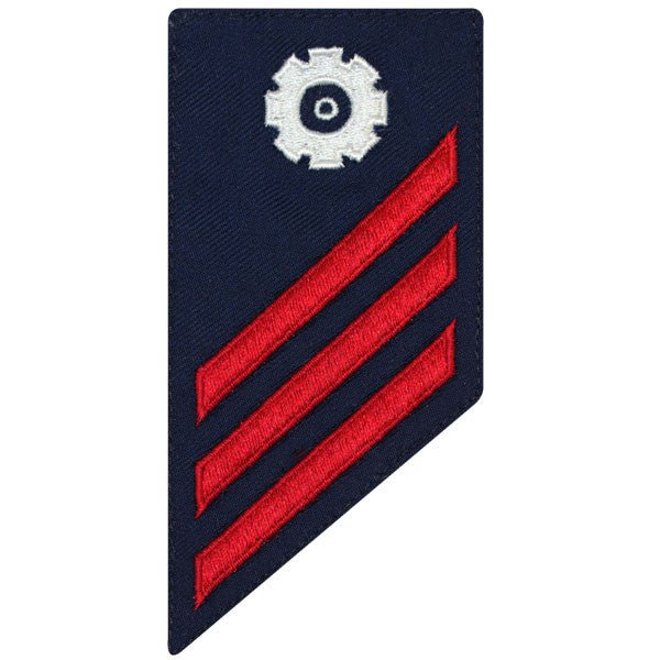 Coast Guard E3 Rating Badge: MACHINERY TECHNICIAN - BLUE - Hooyah Woodworks LLC