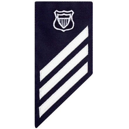 Coast Guard E3 Rating Badge: MARITIME ENFORCEMENT - BLUE - Hooyah Woodworks LLC