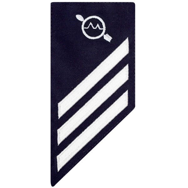 Coast Guard E3 Rating Badge: OPERATIONS SPECIALIST - BLUE - Hooyah Woodworks LLC