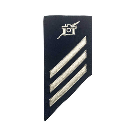 Coast Guard E3 Rating Badge: Public Affairs Specialist - BLUE - Hooyah Woodworks LLC