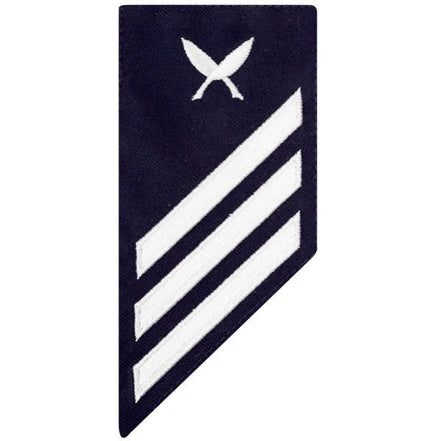 Coast Guard E3 Rating Badge: YEOMAN - BLUE - Hooyah Woodworks LLC