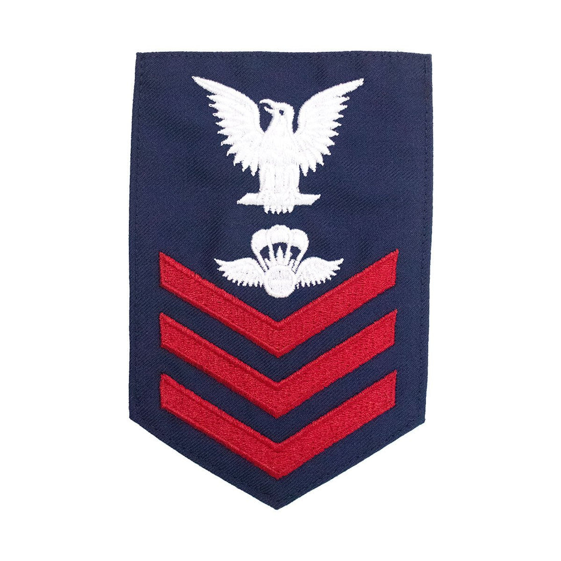 Coast Guard E6 Rating Badge: AVIATION SURVIVALMAN - Blue - Hooyah Woodworks LLC