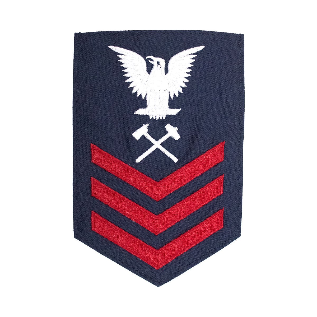 Coast Guard E6 Rating Badge: DAMAGE CONTROLMAN - Blue - Hooyah Woodworks LLC
