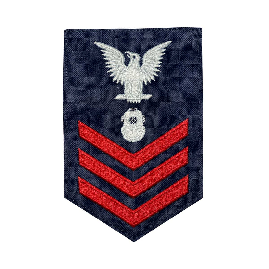 Coast Guard E6 Rating Badge: Diver - Blue - Hooyah Woodworks LLC