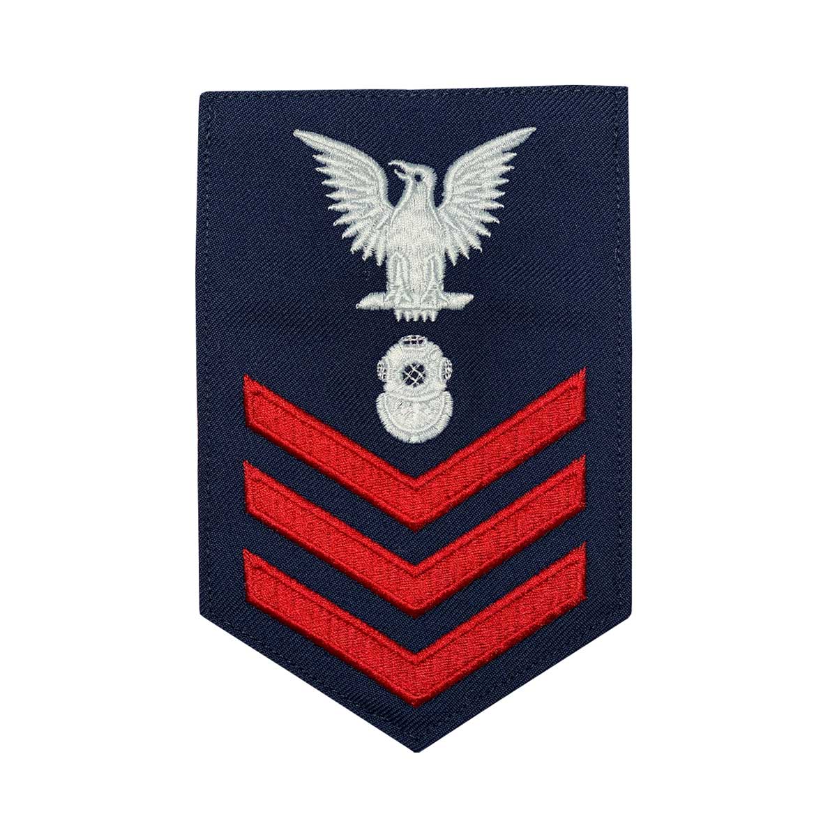 Coast Guard E6 Rating Badge: Diver - Blue - Hooyah Woodworks LLC