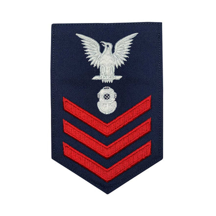 Coast Guard E6 Rating Badge: Diver - Blue - Hooyah Woodworks LLC