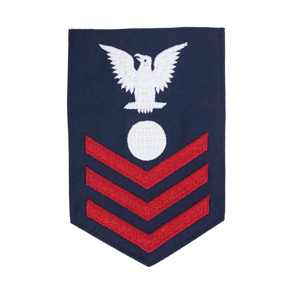 Coast Guard E6 Rating Badge: Electricians Mate - Blue - Hooyah Woodworks LLC