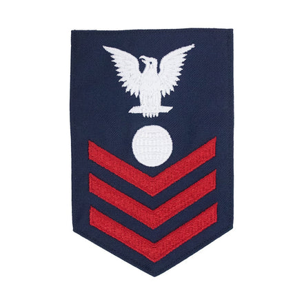 Coast Guard E6 Rating Badge: Electricians Mate - Blue - Hooyah Woodworks LLC