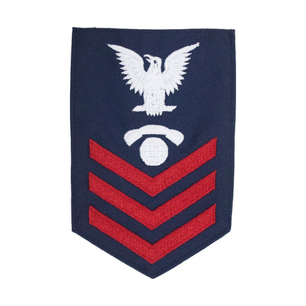 Coast Guard E6 Rating Badge: Information Specialist - Blue - Hooyah Woodworks LLC