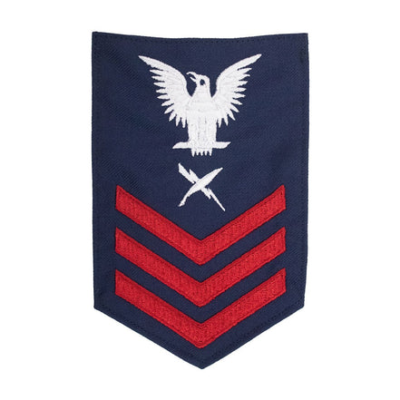 Coast Guard E6 Rating Badge: INTELLIGENCE SPECIALIST - Blue - Hooyah Woodworks LLC