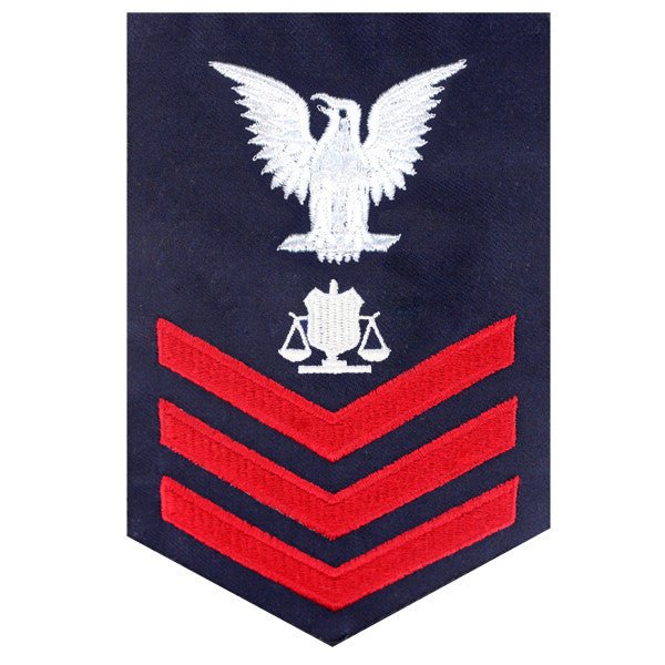Coast Guard E6 Rating Badge: INVESTIGATOR - Blue - Hooyah Woodworks LLC