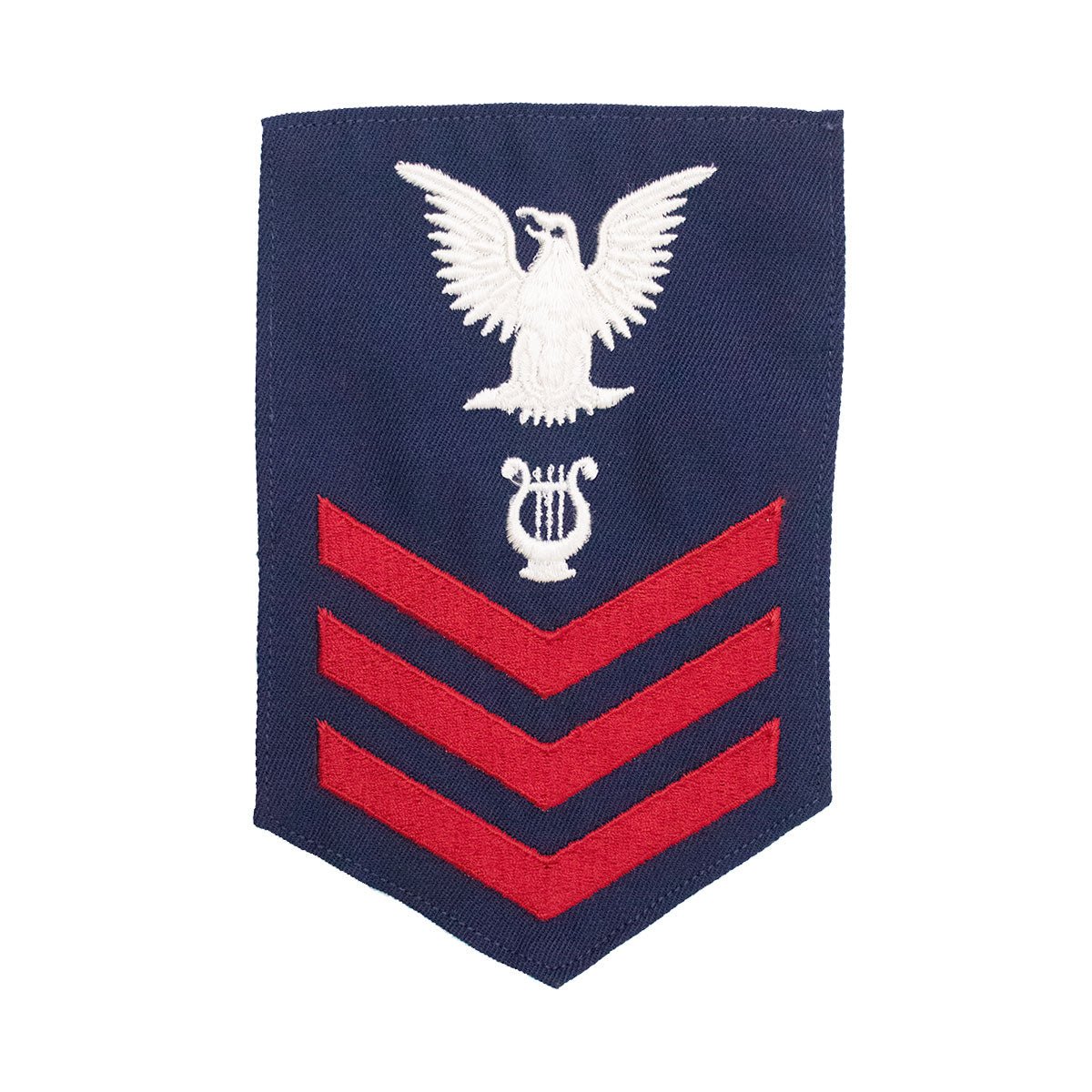 Coast Guard E6 Rating Badge: MUSICIAN - Blue - Hooyah Woodworks LLC