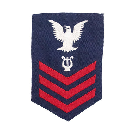 Coast Guard E6 Rating Badge: MUSICIAN - Blue - Hooyah Woodworks LLC